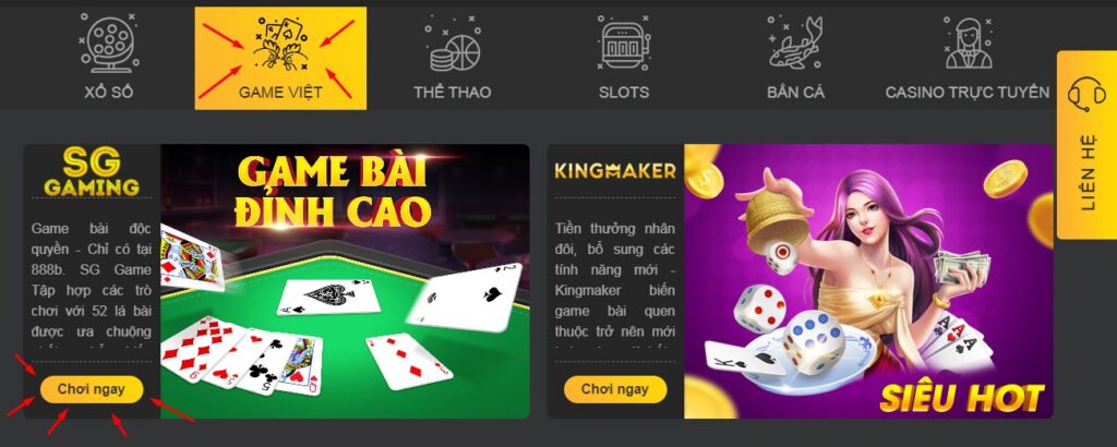Hướng dẫn chơi bài 3 cây online tại 888b